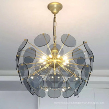 Luces decorativas de estilo nórdico Lámparas de cristal para interiores Lámparas colgantes